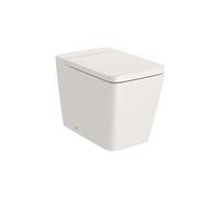 Taza Rimless Adosada a Pared con Salida Dual para Tanque Alto O Empotrable 56x36x40cm Roca