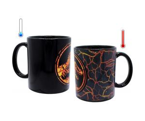 Taza Sensitiva al Calor Logo Jurassic World Cerámica 320 mls