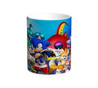 Taza Sonic the Hedgehog. Erizo. Robotnik. Miles. Tails. Sombra