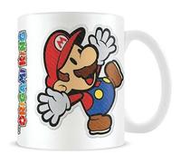 Taza Super Mario Bros Origami King Cerámica 320 mls