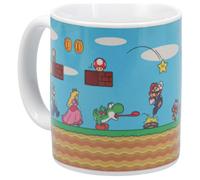 Taza Super Mario Bros que cambia con el calor - Producto oficial Nintendo, regalo nostálgico para coleccionistas de Luigi, Yoshi y Peach, 10oz