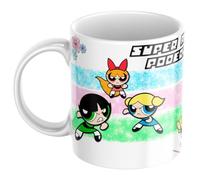 Taza Supernenas Mejores Amigas Poderosas Regalo Original - (Pétalo, Burbuja y Cactus) Cerámica 330 ml Apta Microondas y Lavavajillas (Super Amigas Poderosas)