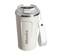 Taza térmica inteligente - Taza de viaje de alta tecnología, taza inteligente portátil | Mantiene las bebidas calientes o frías, diseño aislado de acero inoxidable, taza térmica ligera recargable para