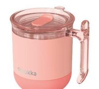 Taza termo acero inoxidable QUOKKA drop safe wave peachy pink 260ml