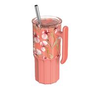 Taza termo quokka 720ml acero inoxidable con base de silicona umi flor