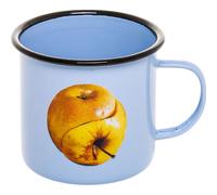 Taza TOILETPAPER APPLE 10 cm, azul, Seletti