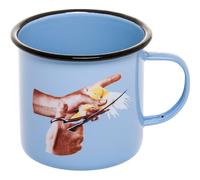 Taza TOILETPAPER BIRD 10 cm, azul, esmaltado, Seletti