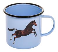 Taza TOILETPAPER HORSE 10 cm, azul, esmaltada, Seletti