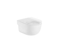 Roca Meridian Inodoro suspendido de 36 cm fabricado en porcelana de color blanco con tapa amortiguada - Asiento con tapa con amortiguador