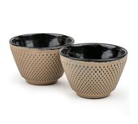 Taza XILIN 100 ml, juego de 2 piezas, camello amarillo, hierro fundido, Bredemeijer