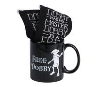 Taza y calcetines Free Dobby Harry Potter - Producto oficial, set de regalo para fans del mundo mágico