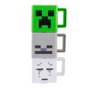 Tazas apilables minecraft - producto oficial, diseños creeper, skelet