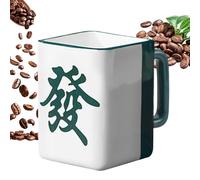 Tazas de café - 400 ml, divertidas tazas de café, taza de desayuno de mahjong, beber té para mujeres y hombres | hogar con familia, , noche, relajación, hogar, cocina, lugar de trabajo, cocina