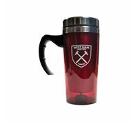 Tazas de viaje de aluminio con asa del equipo de fútbol del West Ham United, diseño del equipo de fútbol West Ham United FC, plata, 1 Count (Pack of 1)