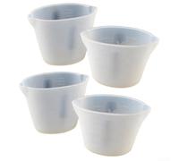 Tazas medidoras blancas del silicón 250ml 500ml herramienta de la hornada | Alta resistencia al calor, perfecto para derretir chocolate, dulces, cera, silicona reutilizable, esencial de cocina
