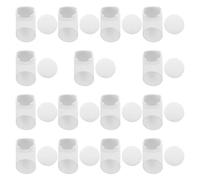 Tazas para Hidroponía Verticales de Color Blanco, 20 Sets de Plástico | Esponjas de Cultivo Incluidas, Diseño Ahorra Espacio, Uso en Raíces y Balcones