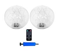 TAZIZI Bola de luz solar para exteriores de 35 cm, esfera LED inflable, A | Decoración flotante al aire libre para patio, jardín, función de agua, esfera flotante alimentada por energía solar