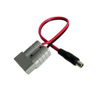 TAZIZI Cable de alimentación 8.0 x 2.0 a 50 A, 8020 machos 1 m | Cable de 14 AWG para equipos solares, uso de configuración portátil, conector gris, cuerpo
