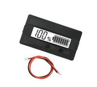 TAZIZI Medidor de voltaje de batería LCD, Xian, A | Monitor de panel de 9-120 V con vista de capacidad y botones frontales para mantenimiento solar de autocaravanas
