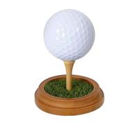 TAZIZI Soporte de exhibición de bolas de madera | Soporte para colección de golf, acento de escritorio para entusiastas y decoración de estantes, colocación en el hogar