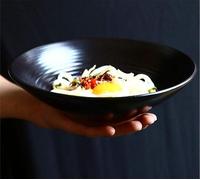 Tazón de cerámica para servir ramen, ensaladera japonesa grande, plato de cerámica para servir, tazón para mezclar ideal para aperitivos, fiestas, cereales, pasta