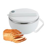 Tazón de fideos , tazón de ventanas con tapa,Taza de sopa Lunchbox Ventanas Estufa con mango - Tubo de fideos de acero inoxidable, tazón de fideos portátil para sopa, avena, gumbo, ensalada