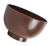 Tazón de Ramen Japonés Pequeño de Plástico Color Café para Aperitivos | Cuencos Ramen, Diseño Ligero y Decorativo, Borde Liso sin Rebabas, Adecuado para Ensaladas y Servicio Buffet