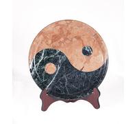 Tazón decorativo de mármol único con diseño de Yin Yang