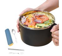Tazón para fideos Tazones de pasta de 1350 ml en con tapa y asa