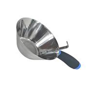 Tazón para mezclar cemento de yeso de acero inoxidable antioxidante para mortero de pintura de yeso con agarre ergonómico y diseño para colgar Gancho para colgar Cubo de barro