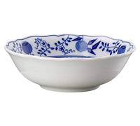 Tazón para postre, 16 cm de diámetro, redondo, 0,49 litros, color azul, de porcelana