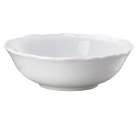 Tazón para postre, redondo, de 16 cm de diámetro, 0,49 litros de capacidad, de porcelana, color blanco
