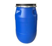 TB Thayba, Bidón Industrial de Plástico con Tapa, 60 L, Azul (120 litros sin Asas)