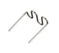 Tbest 100 Unids/set Precortado 0,6mm-0,8mm Plano Caliente para Reparación de Grapadora de Plástico Herramienta de Reparación de Soldador Grapas PlanasGrapas Inoxidables para Pretrabajo de acero. (S)