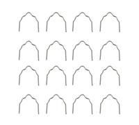 Tbest 100 Unids/set Precortado 0,6mm-0,8mm Plano Caliente para Reparación de Grapadora de Plástico Herramienta de Reparación de Soldador Grapas PlanasGrapas Inoxidables para Pretrabajo de acero. (V)