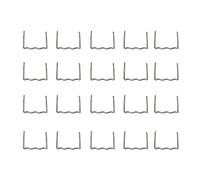 Tbest 100 Unids/set Precortado 0,6mm-0,8mm Plano Caliente para Reparación de Grapadora de Plástico Herramienta de Reparación de Soldador Grapas PlanasGrapas Inoxidables para Pretrabajo de acero.