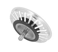 Tbest Cesta Coladora de Fregadero de Cocina de Acero Inoxidable - Desagüe y Tapón Universal para Fregadero de 84 Mm, Colador Resistente a la Corrosión para Prevención de Desperdicios de Alimentos,