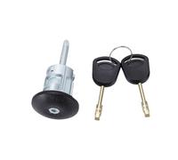 Tbest Cilindro de Cerradura de Puerta Delantera Izquierda, Conjunto de Bombín con 2 Llaves for MK6 MK7 4060639