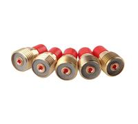Tbest Cuerpo de Pinza de Lente de Gas 45V44 2,4 Mm 3/32" para Soldadura TIG WP-9/20/25 - Pieza de Repuesto de Cobre de Alta Resistencia Al Calor - Paquete de 5 (5PCS)