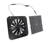 Tbest Extractor Solar, 13.5in Potencia de Enfriamiento Eficiente | Panel solar de alta iseño multifuncional, apto para invernadero, fácil instalación, material ABS