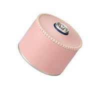 Tbest Funda Protectora Portátil de Cuero PU para Recipiente de Gas, Accesorios para Acampar Al Aire, Diseño Retro Transpirable, Color Negro (Pink)