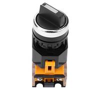 Tbest Interruptor Rotativo, 3 Posiciones con Función de Autobloqueo | Material duradero, control remoto para dispositivos electromagnéticos, ideal para reemplazo.