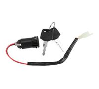 Tbest Juego de 2 Llaves y Cerradura de Interruptor de Encendido para Bicicleta, Triciclo, Scooter Eléctrico, 2 Enchufes de Cable, Llaves, Posiciones de Encendido/apagado, Accesorios de Repuesto