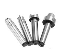 Tbest Juego de 4 Centros de Copa Giratoria para Torno de Madera Mt1 para Carpintería, Kit de Centro en Vivo con Accionamiento de Acero de Alto Carbono con ángulo de Cono de 60° para Herramientas de