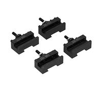 Tbest Juego de 4 Portaherramientas HSS para Torno CNC | Para refrentar y perforar, compatible con accesorios 250-001, construcción de acero de alta velocidad, hardware de mecanizado
