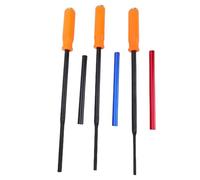 Tbest Juego de Punzones Largos, Extractores de Pasadores, 3 Piezas 1/4 5/16 3/8in Acero Al Carbono Endurecido con Ergonómico, for Extracción de Pinza de Freno