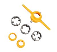 Tbest Juego de Terrajas para Tubos, Herramienta Roscadora NPT 1/2, 3/4, 1 | Fabricado en aleación duradera y PVC, fácil de instalar, compatible con estándares NPT, ideal para tareas de plomería.