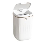 Tbest Papelera Automática de 20 Litros con Sensor sin Contacto y Tecnología Infrarroja, Diseño Moderno y Sencillo para Cocina, Baño, Sala de Estar, Oficina, Color Blanco (Versión recargable)