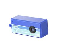 Tbest Pequeño Llavero de Cámara Digital 1080P Cámara de Filtro Retro Mini de Video Vintage de Pulgar Pantalla de 0,96 Pulgadas 12MP Gran Angular de 130 Grados para Viajes (Blue)