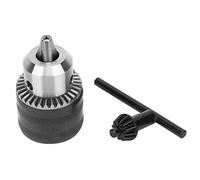 Tbest Portabrocas Tipo Llave B16 de 1,5-13 Mm para Taladradora Eléctrica, Herramienta de Fresado de Alta Precisión con Carcasa Antioxidante y Orificio Cónico, Portabrocas de Metal para Carpintería,